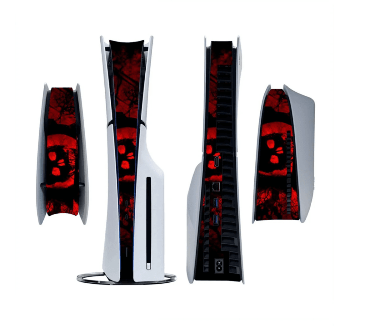 Midt-klistremerke for PlayStation 5 Slim PS5 Slim Disc-versjon o