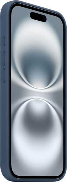 Hovedbilde iPhone 16 Apple silikondeksel med MagSafe (denim)